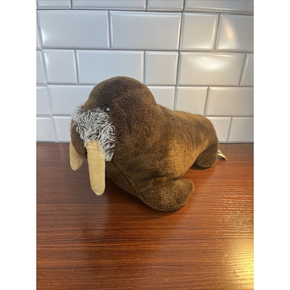 Vintage RARE 1975 R Dakin Plush Brown WALRUS Seal Sea World 14”